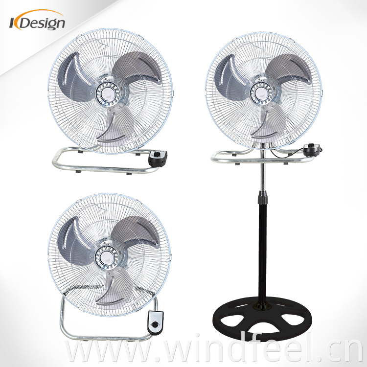 2018 high rpm 18 inch industrial large stand fan 3 in 1 energy saving factory stand fans